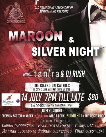 Maroon & Silver Night - 14th July 2018 (Melbourne event)