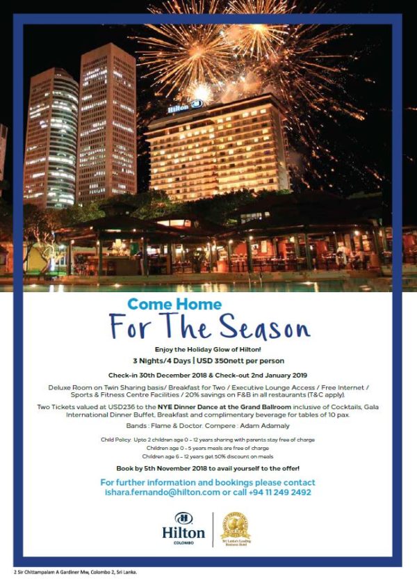 Hilton-Colombo-Special-offer-30Dec-to-2ndJan2019