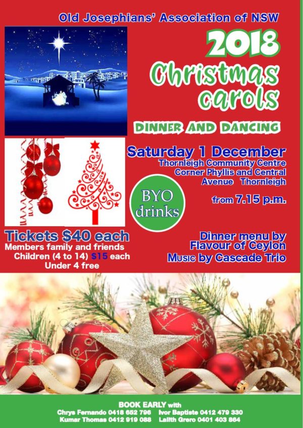 StJoseph's Association - Christmas Carols 2018