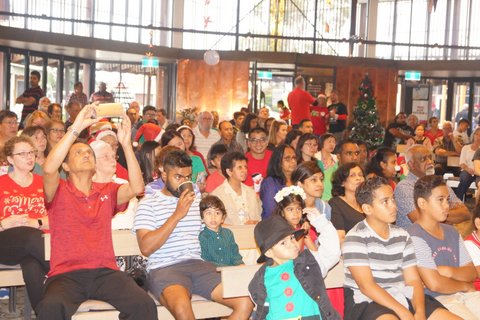 Christmas carols at Resurrection Church in Keysborough with Fr. Brian Collins, Fr. Yon and Fr. Martin ,and the choirs of the church