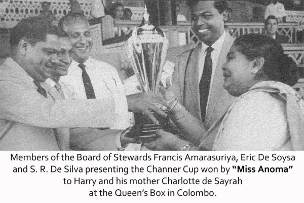 Harry de Sayrah reminisces
