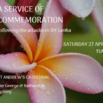 A service of commemoration following the attacks in Sri Lanka