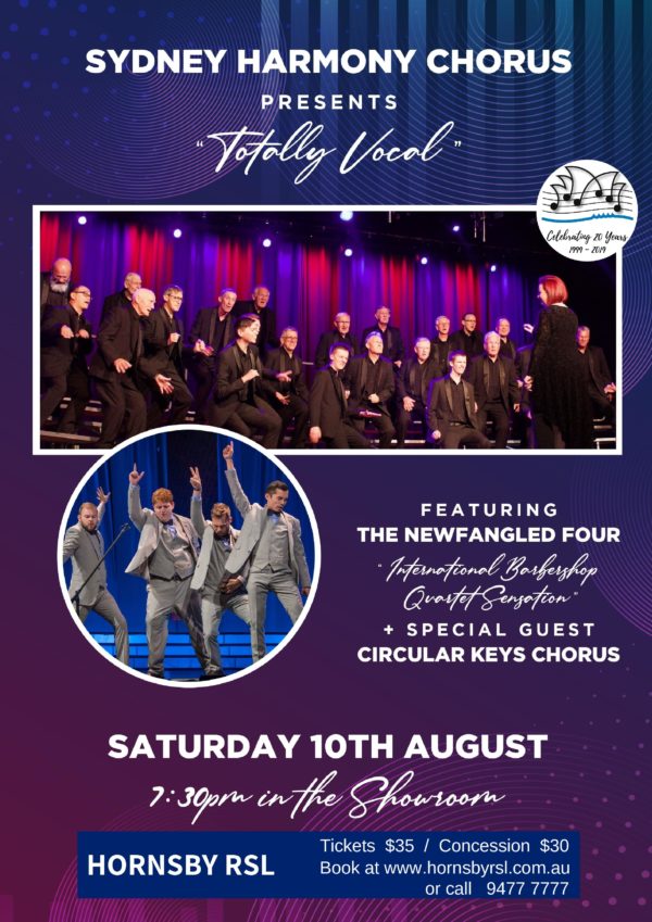 Sydney Harmony Chorus Presents "Totally Vocal" (Sydney event)
