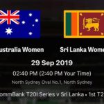 SriLanka vs Australia womens cricket