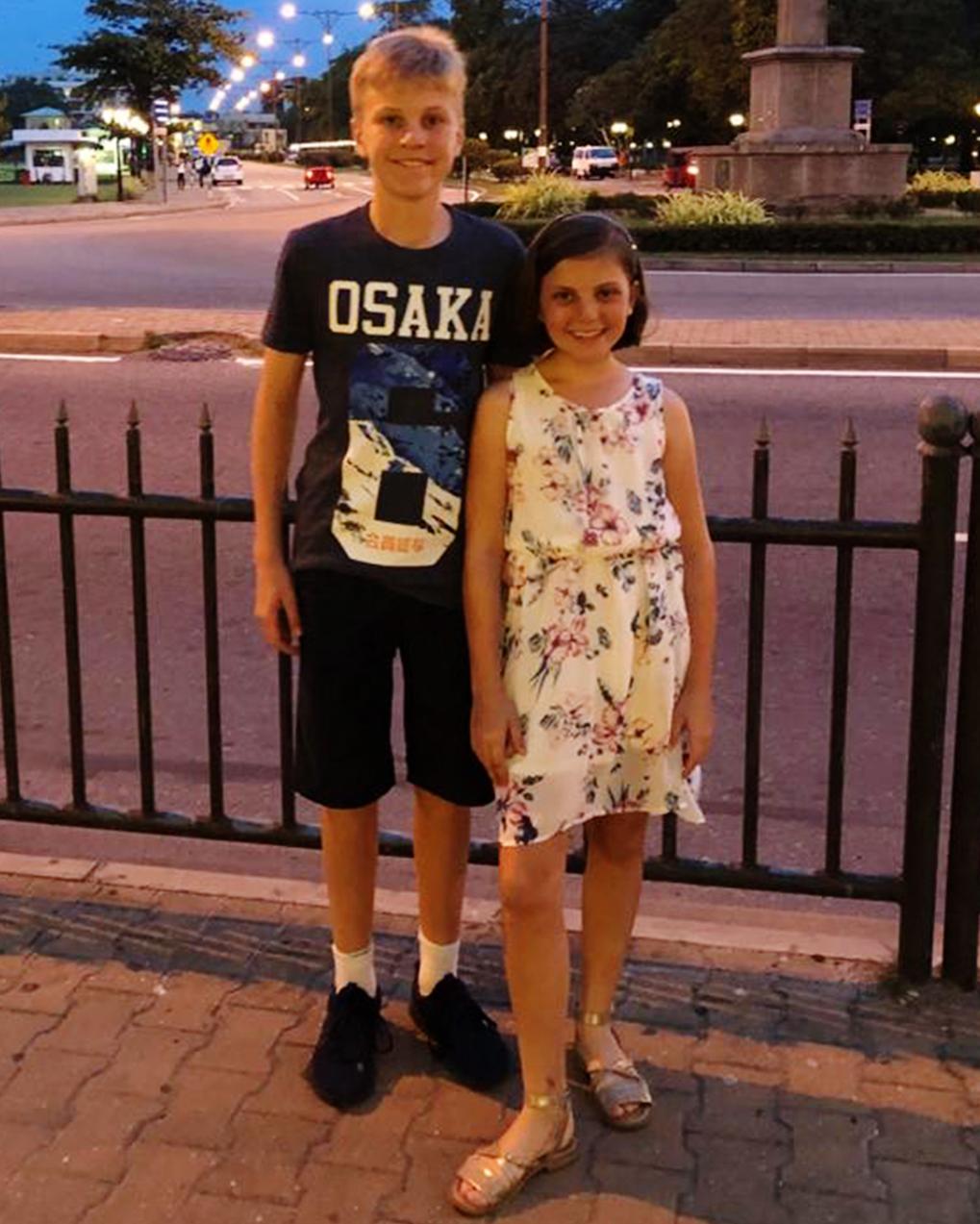 Alex and Annabel on the day before they died