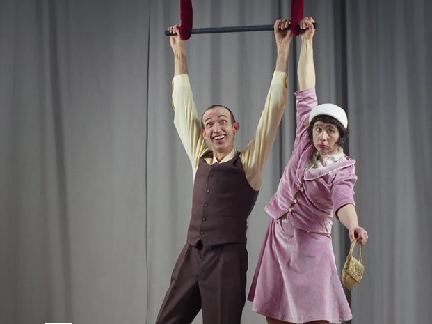 German Husband and Wife Circus Act
