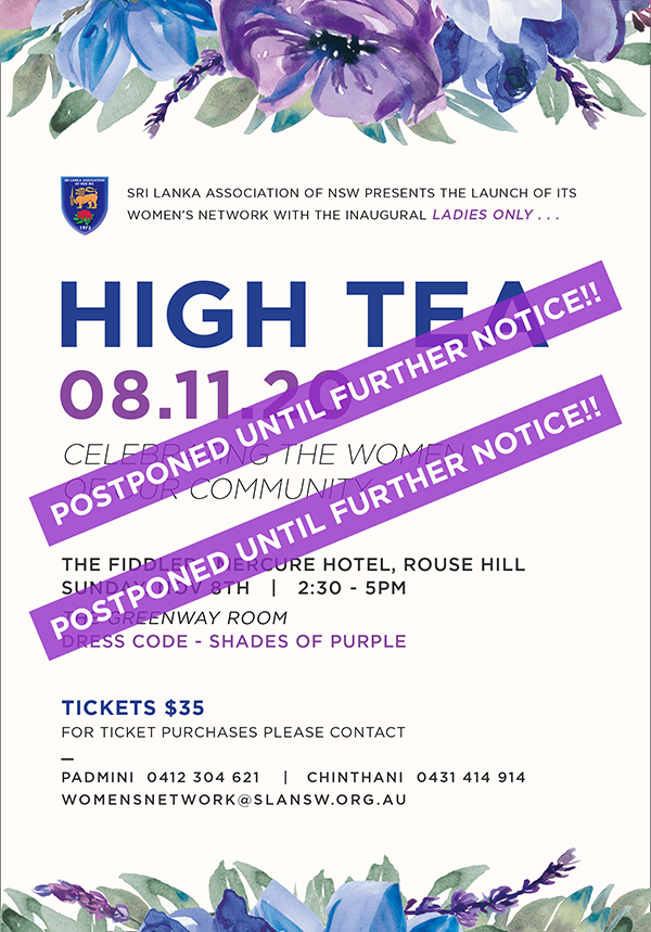 SLAWN_ HighTea POSTPONED