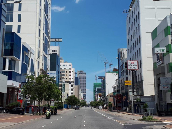 View of clean Colombo