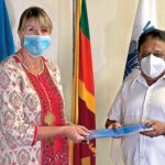 WFP Country Director Brenda Barton and Dullas Alahapperuma