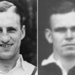 England’s Len Hutton (left) and New Zealand batsman Bill Carson