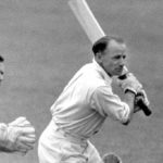 DONALD BRADMAN BATTING ACTION