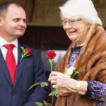 Andrew (left) could not attend his mother's funeral