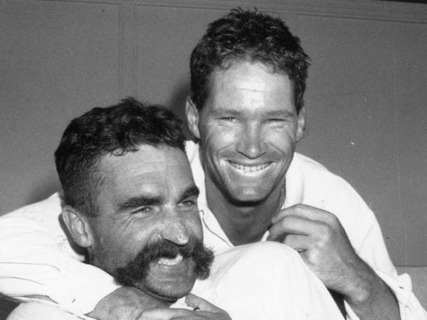Merv Hughes and Dean Jones