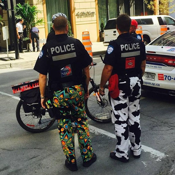 Police In Montreal Are Protesting A Labor Dispute