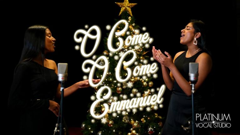 Tanisha and Tishona Thayaparan sisters from Sydney performing O Come O Come Emmanuel at Platinum Vocal Studio