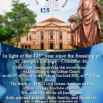 125th Anniversary of St. Joseph’s College, Colombo 10 – Live Stream of the Mass