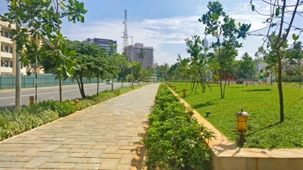 Urban Forest Park in Colombo City - symmetrical manifestation By Arundathie Abeysinghe