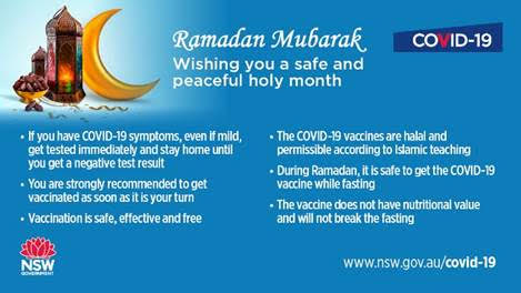 Wishing you a safe and peaceful Ramadan
