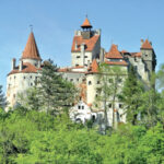 Dracula’s Bran Castle towers above Bran commune