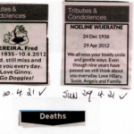 Obituary notices – April 2021 1