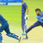 Suryakumar Yadav plays a shot. Pix courtesy SLC-Wanindu Hasaranga in action