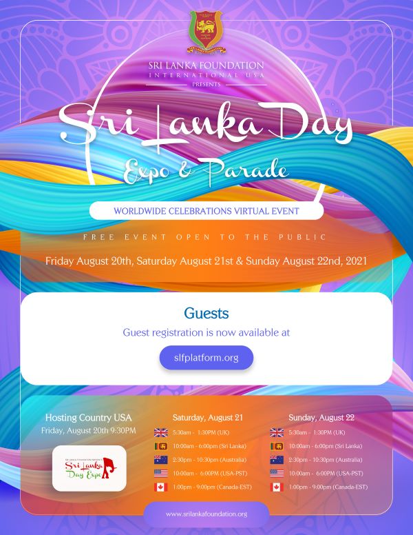 2021 Sri Lanka Day Expo & Parade Goes Global