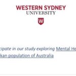 Research study exploring mental health in the Sri Lankan community