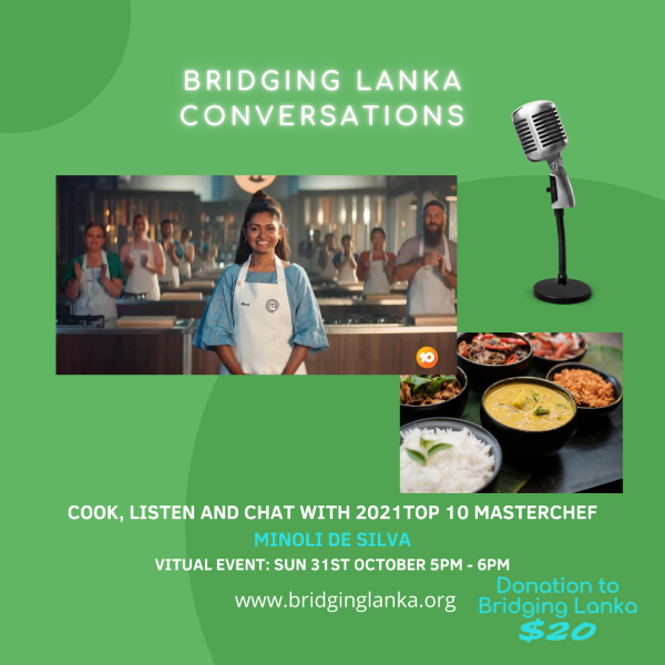 Join Bridging Lanka's Conversations Series with Minoli De Silva