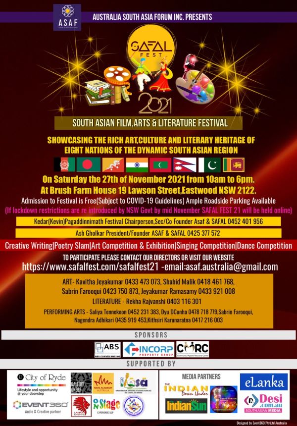 South Asian Film, Arts & Literature Festival 2021