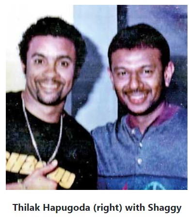 Thilak Hapugoda (right) with Shaggy