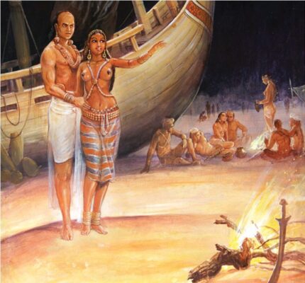 Meeting of Kuveni and Prince Vijaya