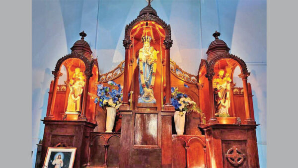 The main altar of the shrine
