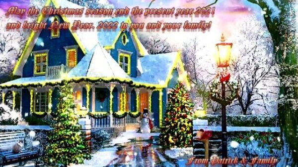 Merry Christmas and bright New Year 2022 by Patrick Ranasinghe