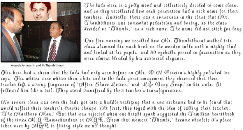 2016 Felicitation Dinner - Mr & Mrs. Thambithurai