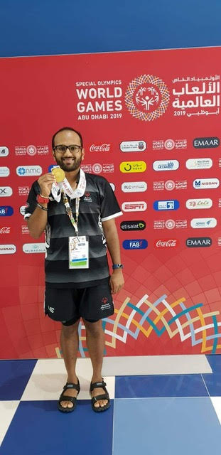At the World Games in Abu Dhabi