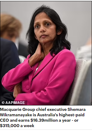Australia's $315k-a-week woman: How the daughter of migrants who arrived Down Under with $200 in their pockets became the nation's highest-paid CEO-By CHARLIE COË