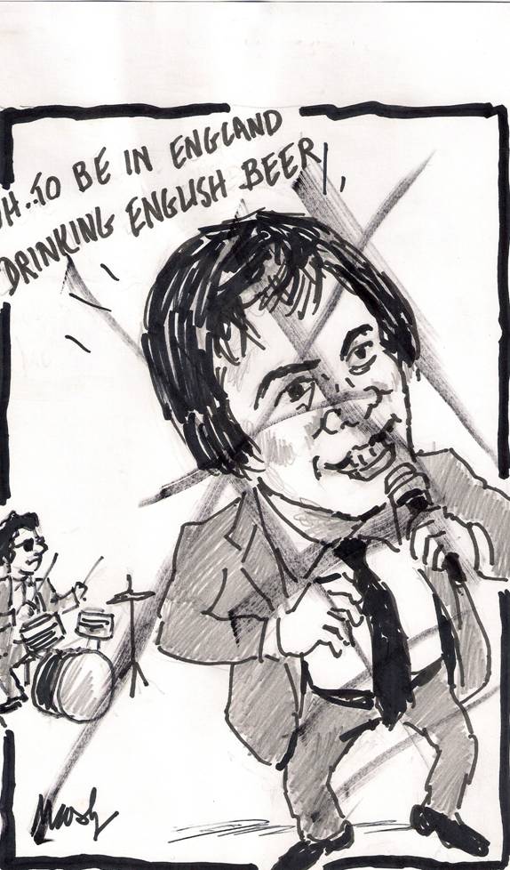Cartoon of late Bill Forbes - by Max Gerreyn