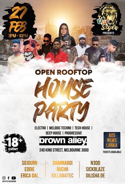 Roof top party in the heart of Melbourne