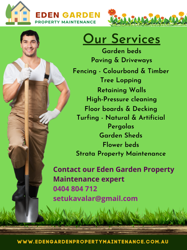 Eden Garden Property Maintenance - Comprehensive gardening and landscaping services in Sydney