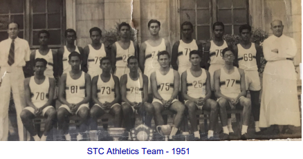 STC ATHLETICS 1950-53 Through the lens of Legendary Thomian Athlete – M. Balasubramaniam