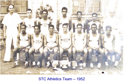 STC ATHLETICS 1950-53 Through the lens of Legendary Thomian Athlete – M. Balasubramaniam