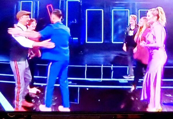 Conrad De Silva stunned the Voice on Channel 7 by appearing as the oldest entry