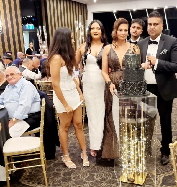 Rozanne De Silva celebrates her milestone 50th - an extravagant birthday bash thrown by Jude De Silva for wife Rozanne - by Trevine Rodrigo (Melbourne