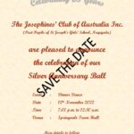 Silver Anniversary Ball - November 2022 - Saturday 12, 7.00 pm _(Melbourne Event)