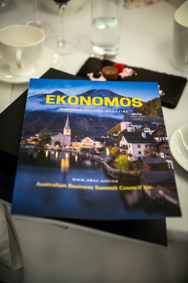        ABSC INC. LAUNCHES EKONOMOS, ISSUE 3, 2022 AT THE LANGHAM, SYDNEY