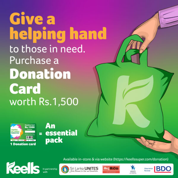 Together for a better tomorrow – A community support initiative by Keells Supermarkets