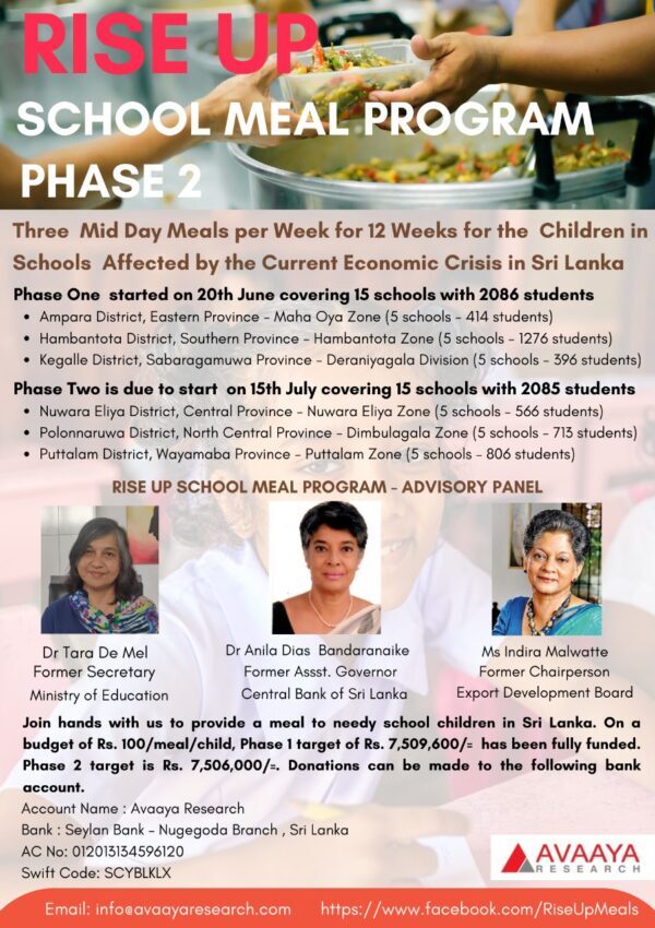 RISE UP - School Meal Program - Phase 2