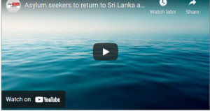 Asylum seekers to return to Sri Lanka after sea intercept