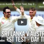Australia vs Sri lanka first test 2022