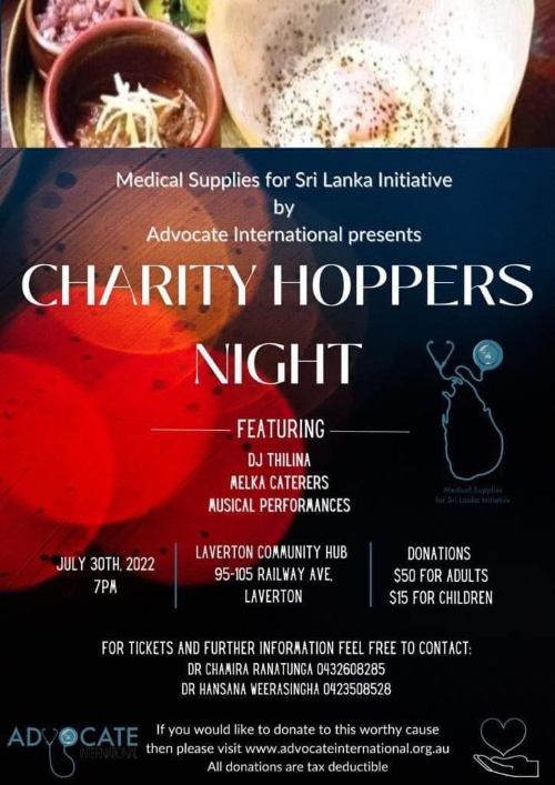 Charity Hoppers Night - July 30th 2022 -(Melbourne event)